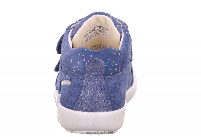 Babys niedrige Turnschuhe 44B2D308 Superfit Starlight – Sneaker Low mit Klettverschluss Blau