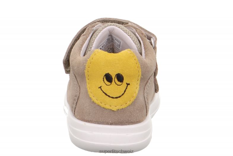 Babys niedrige Turnschuhe 44B2D312 Superfit lillo - Sneaker Low mit Klettverschluss beige/gelb