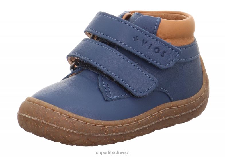 Babys niedrige Turnschuhe 44B2D317 Superfit Saturnus – Sneaker Low mit Klettverschluss Blau