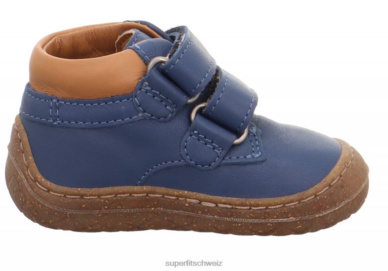 Babys niedrige Turnschuhe 44B2D317 Superfit Saturnus – Sneaker Low mit Klettverschluss Blau