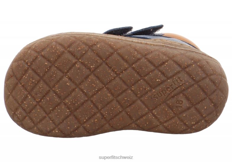Babys niedrige Turnschuhe 44B2D317 Superfit Saturnus – Sneaker Low mit Klettverschluss Blau