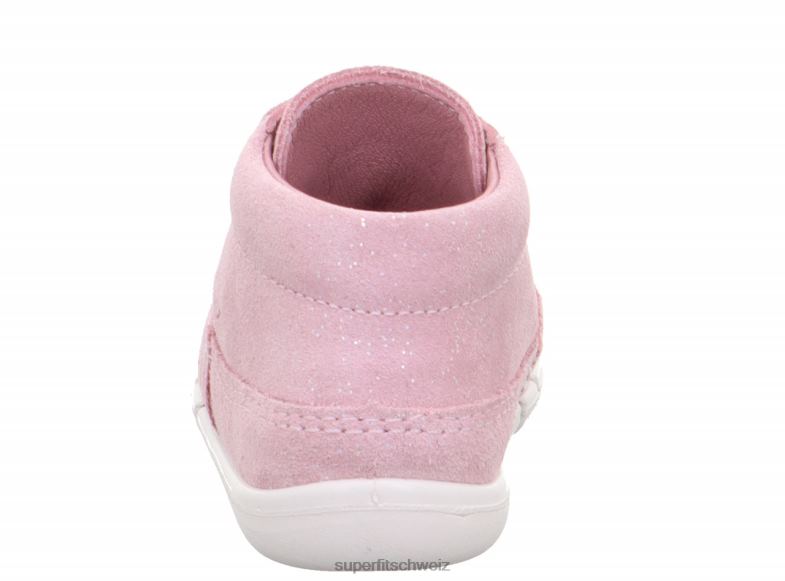 Babys niedrige Turnschuhe 44B2D319 Superfit Flexy - Low-Sneaker mit Schnürung Rosa