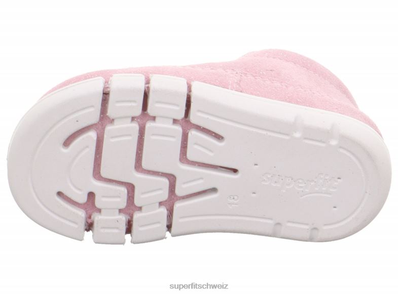 Babys niedrige Turnschuhe 44B2D319 Superfit Flexy - Low-Sneaker mit Schnürung Rosa