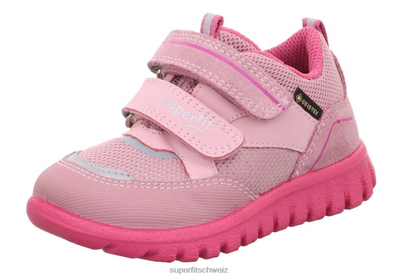 Babys niedrige Turnschuhe 44B2D324 Superfit sport7 mini – Sneaker Low mit Klettverschluss Rosa