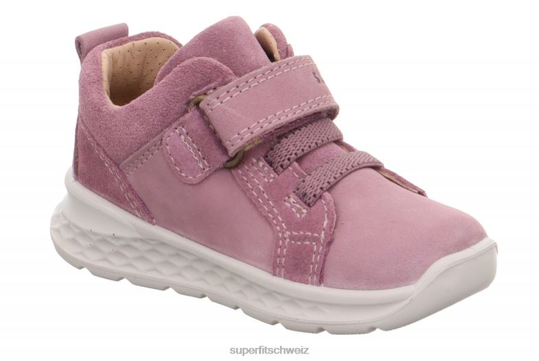 Babys niedrige Turnschuhe 44B2D339 Superfit Breeze - Low-Sneaker mit Klettverschluss lila