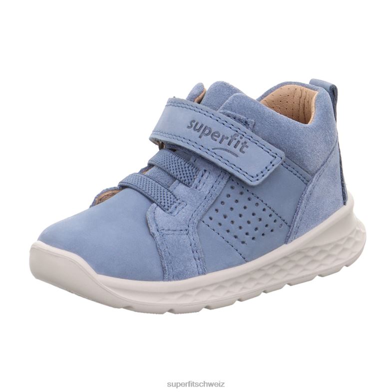 Babys niedrige Turnschuhe 44B2D340 Superfit Breeze - Low-Sneaker mit Klettverschluss Blau