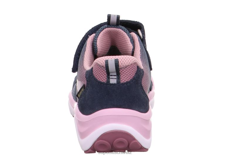 Babys niedrige Turnschuhe 44B2D349 Superfit sport5 - Sneaker Low mit Klettverschluss Blau Rosa