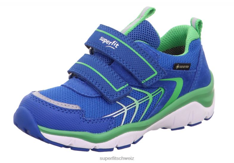 Babys niedrige Turnschuhe 44B2D355 Superfit sport5 - Sneaker Low mit Klettverschluss Blau Grün