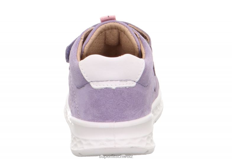 Babys niedrige Turnschuhe 44B2D357 Superfit Breeze - Low-Sneaker mit Klettverschluss Purpur Rosa