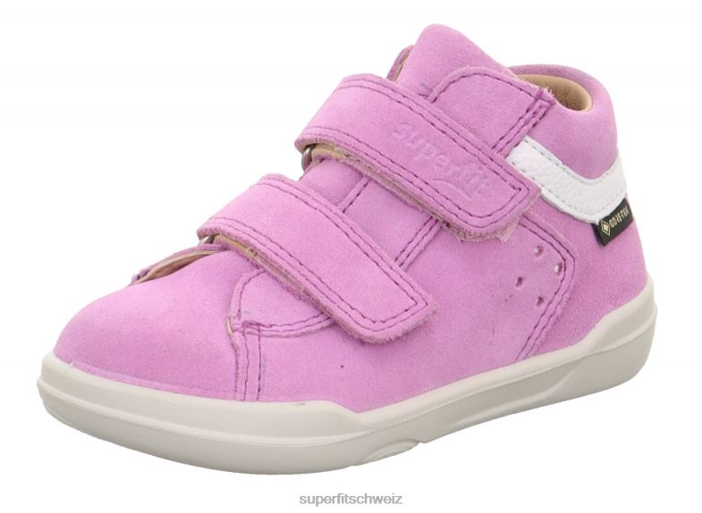 Babys niedrige Turnschuhe 44B2D358 Superfit superfree - Sneaker Low mit Klettverschluss lila/weiß