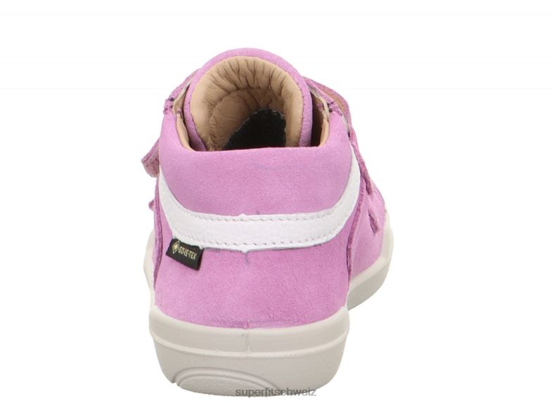 Babys niedrige Turnschuhe 44B2D358 Superfit superfree - Sneaker Low mit Klettverschluss lila/weiß