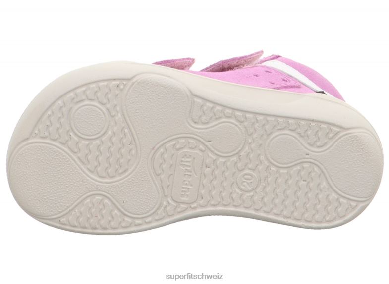 Babys niedrige Turnschuhe 44B2D358 Superfit superfree - Sneaker Low mit Klettverschluss lila/weiß