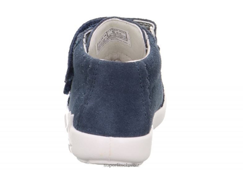 Babys niedrige Turnschuhe 44B2D362 Superfit Starlight – Sneaker Low mit Klettverschluss Blau