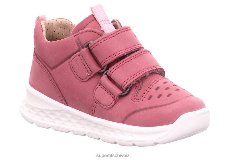Babys niedrige Turnschuhe 44B2D364 Superfit Breeze - Low-Sneaker mit Klettverschluss Rosa