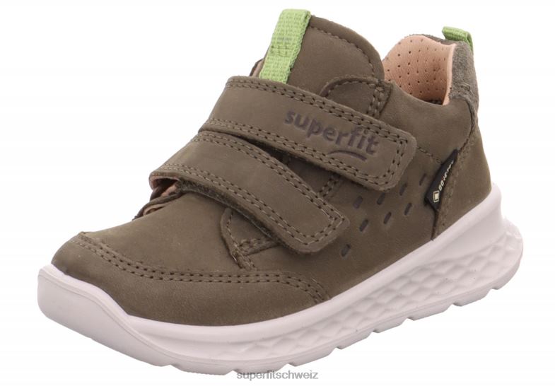 Babys niedrige Turnschuhe 44B2D369 Superfit Breeze - Low-Sneaker mit Klettverschluss Grün