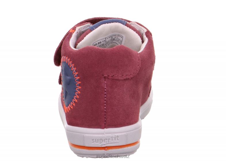 Babys niedrige Turnschuhe 44B2D375 Superfit moppy - Sneaker Low mit Klettverschluss Pink Blau