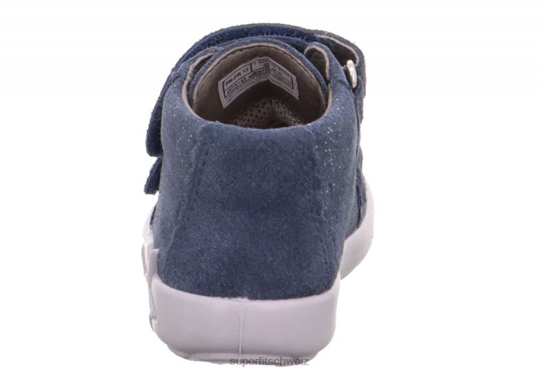 Babys niedrige Turnschuhe 44B2D378 Superfit Starlight – Sneaker Low mit Klettverschluss Blau