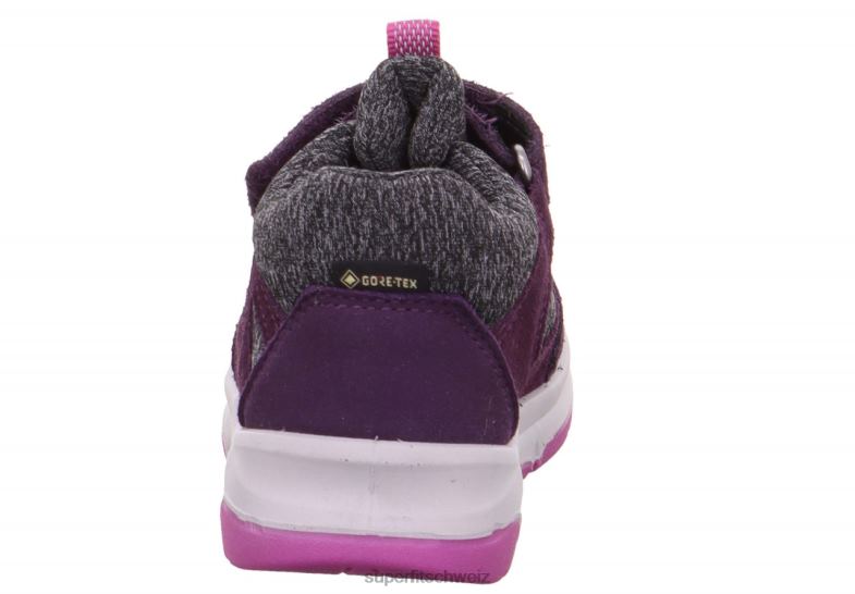 Babys niedrige Turnschuhe 44B2D382 Superfit Cooper – Sneaker Low mit Klettverschluss Purpur Rosa