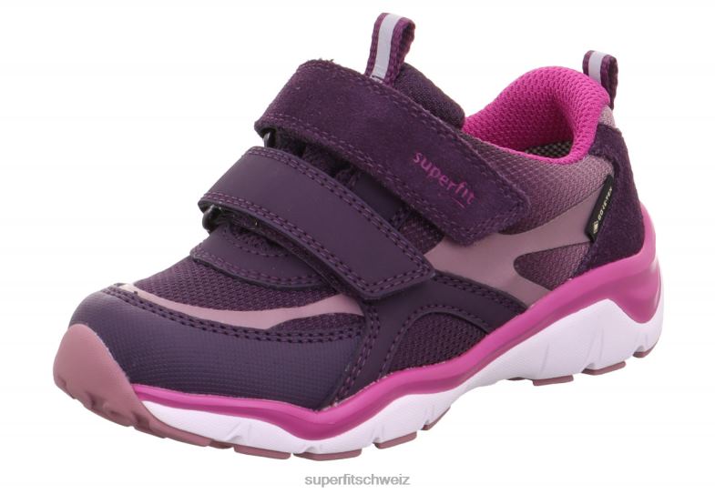 Babys niedrige Turnschuhe 44B2D396 Superfit sport5 - Sneaker Low mit Klettverschluss Purpur Rosa