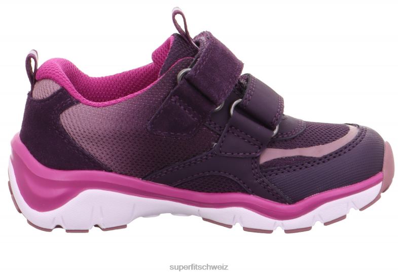 Babys niedrige Turnschuhe 44B2D396 Superfit sport5 - Sneaker Low mit Klettverschluss Purpur Rosa