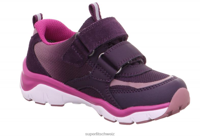 Babys niedrige Turnschuhe 44B2D396 Superfit sport5 - Sneaker Low mit Klettverschluss Purpur Rosa