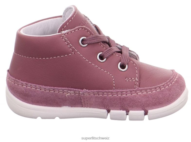 Babys niedrige Turnschuhe 44B2D399 Superfit Flexy - Low-Sneaker mit Schnürung lila