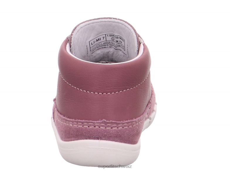 Babys niedrige Turnschuhe 44B2D399 Superfit Flexy - Low-Sneaker mit Schnürung lila