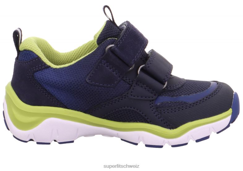 Babys niedrige Turnschuhe 44B2D400 Superfit sport5 - Sneaker Low mit Klettverschluss blau/hellgrün