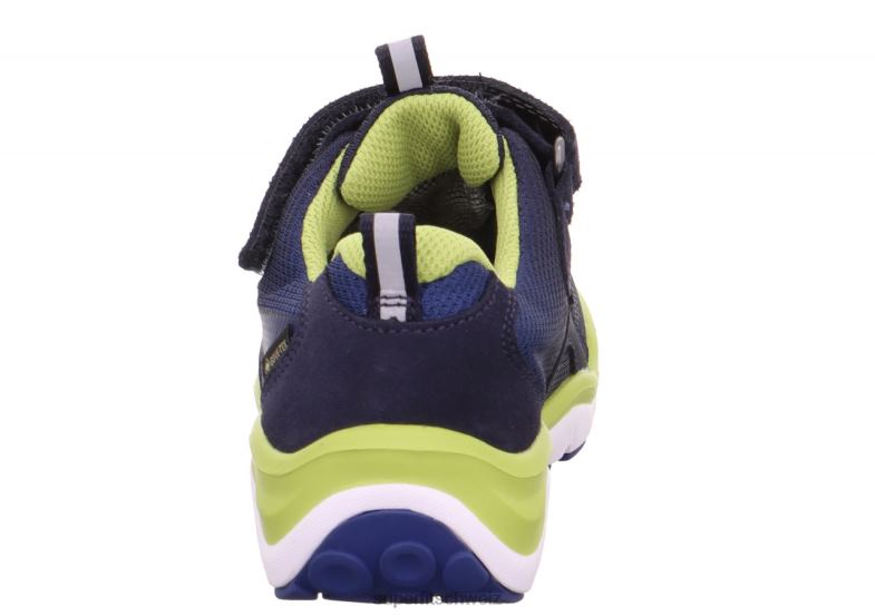 Babys niedrige Turnschuhe 44B2D400 Superfit sport5 - Sneaker Low mit Klettverschluss blau/hellgrün