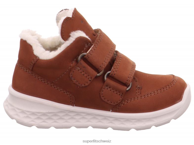 Babys niedrige Turnschuhe 44B2D419 Superfit Breeze - Low-Sneaker mit Klettverschluss braun