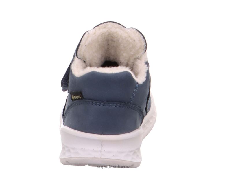 Babys niedrige Turnschuhe 44B2D421 Superfit Breeze - Low-Sneaker mit Klettverschluss Blau