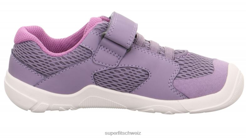 Babys niedrige Turnschuhe 44B2D541 Superfit Trace - Sneaker Low mit Klettverschluss lila