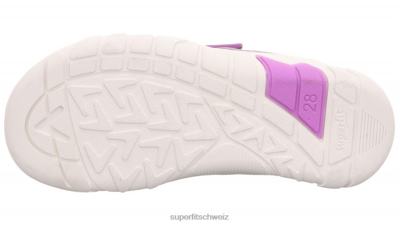 Babys niedrige Turnschuhe 44B2D541 Superfit Trace - Sneaker Low mit Klettverschluss lila