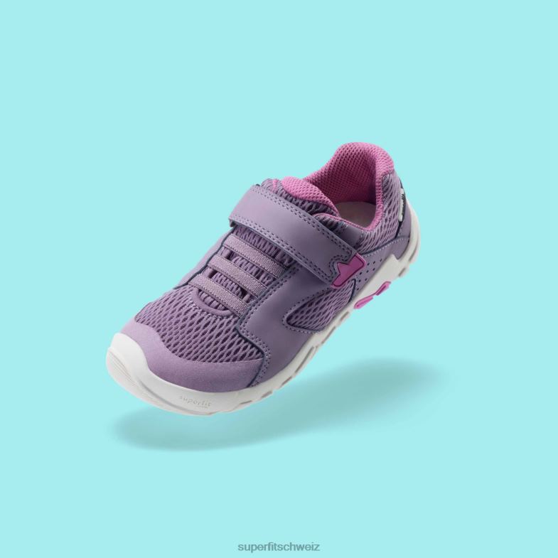 Babys niedrige Turnschuhe 44B2D541 Superfit Trace - Sneaker Low mit Klettverschluss lila