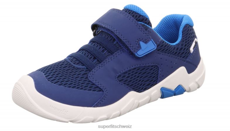 Babys niedrige Turnschuhe 44B2D542 Superfit Trace - Sneaker Low mit Klettverschluss Blau