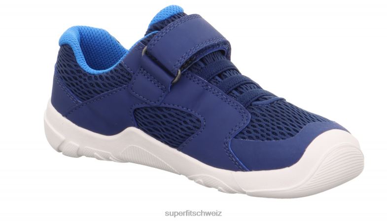 Babys niedrige Turnschuhe 44B2D542 Superfit Trace - Sneaker Low mit Klettverschluss Blau