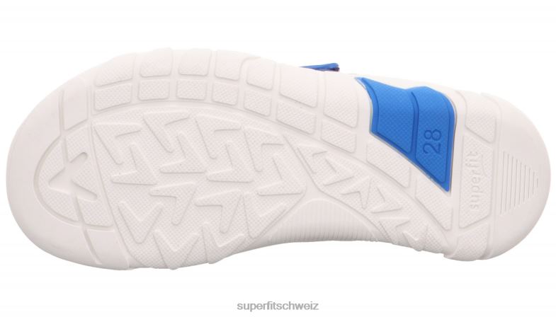 Babys niedrige Turnschuhe 44B2D542 Superfit Trace - Sneaker Low mit Klettverschluss Blau