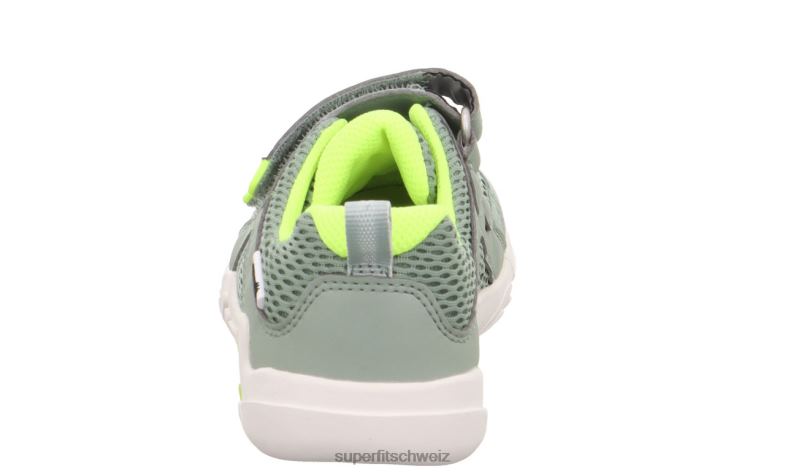 Babys niedrige Turnschuhe 44B2D543 Superfit Trace - Sneaker Low mit Klettverschluss hellgrün/gelb