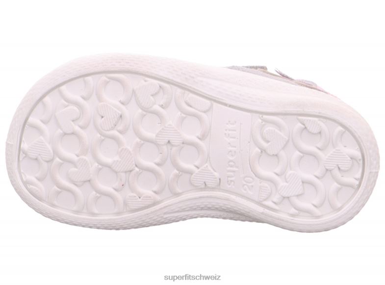 Babys Sandalen 44B2D165 Superfit Polly – Sandale mit Klettverschluss grau