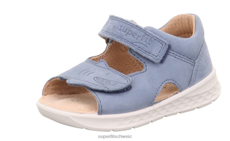 Babys Sandalen 44B2D169 Superfit lagoon - Sandale mit Klettverschluss Blau