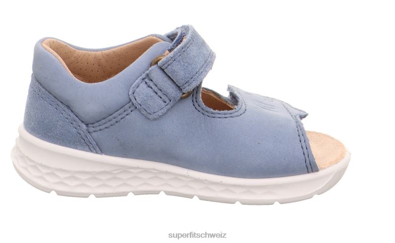 Babys Sandalen 44B2D169 Superfit lagoon - Sandale mit Klettverschluss Blau
