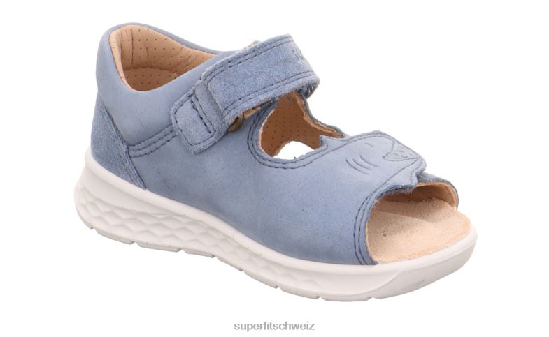 Babys Sandalen 44B2D169 Superfit lagoon - Sandale mit Klettverschluss Blau