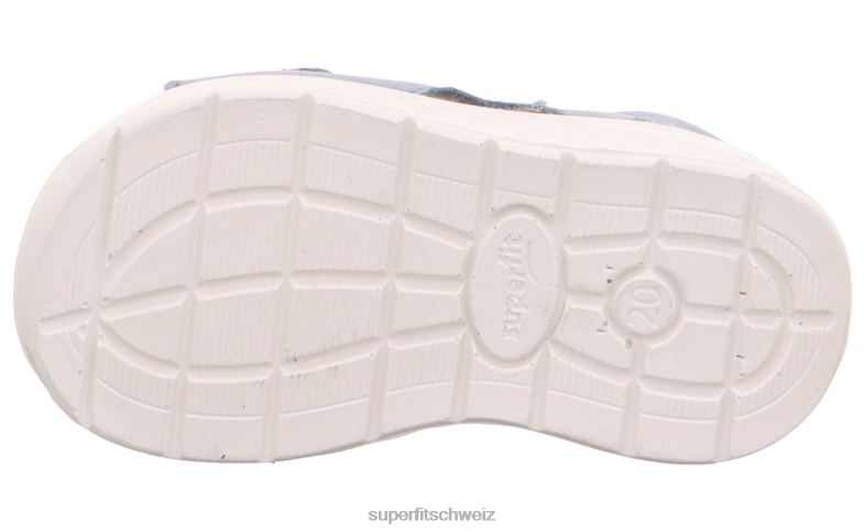 Babys Sandalen 44B2D169 Superfit lagoon - Sandale mit Klettverschluss Blau