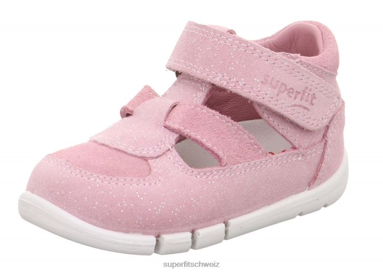 Babys Sandalen 44B2D170 Superfit Flexy - Sandale mit Klettverschluss Rosa