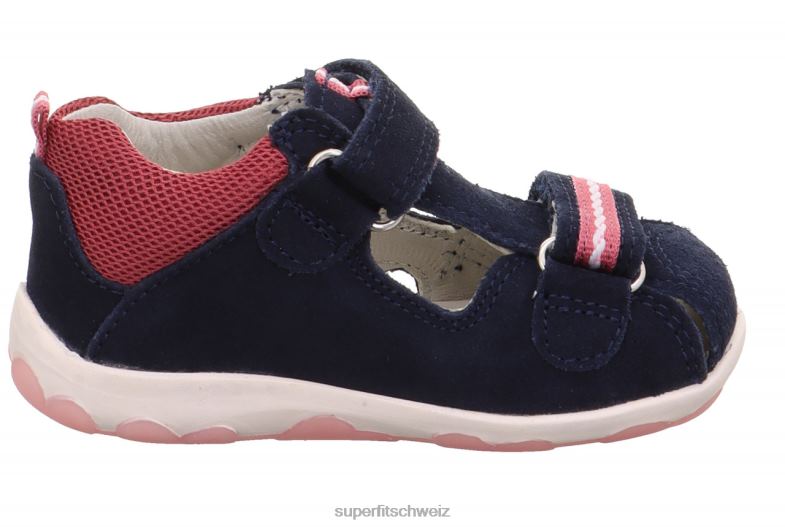 Babys Sandalen 44B2D173 Superfit fanni - Sandale mit Klettverschluss Blau Rosa