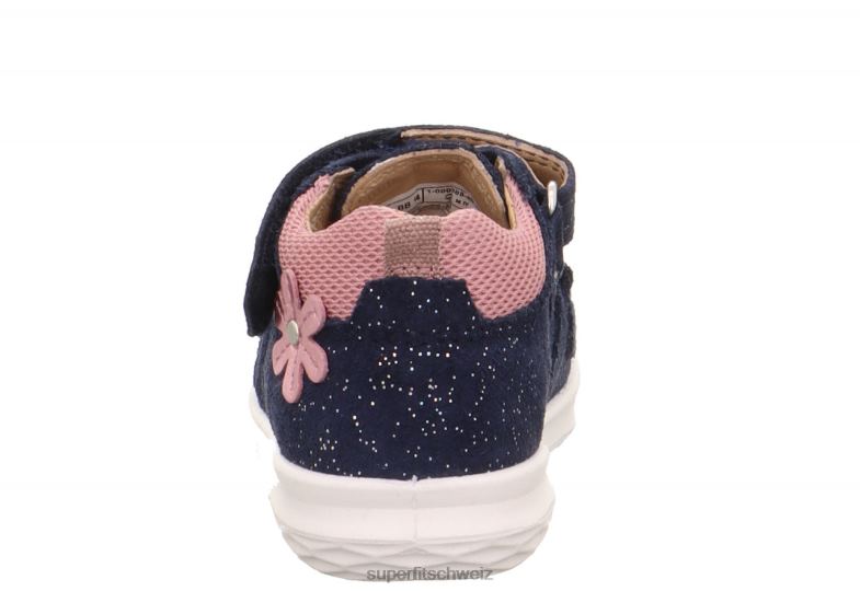 Babys Sandalen 44B2D176 Superfit Hummel - Sandale mit Klettverschluss Blau Rosa