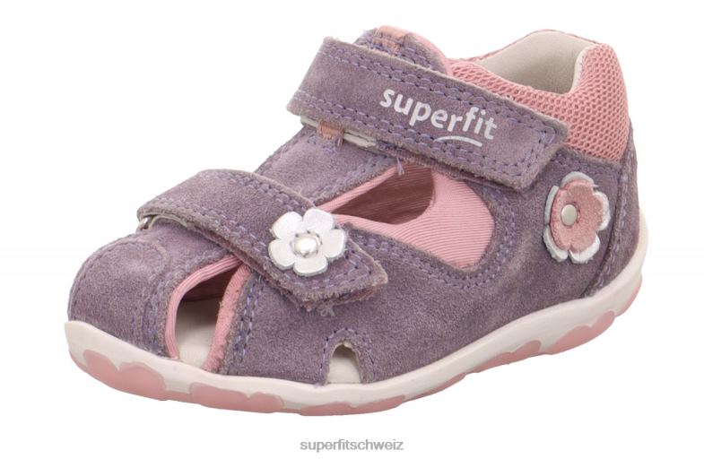Babys Sandalen 44B2D177 Superfit fanni - Sandale mit Klettverschluss Purpur Rosa