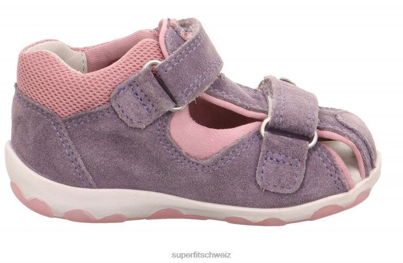 Babys Sandalen 44B2D177 Superfit fanni - Sandale mit Klettverschluss Purpur Rosa