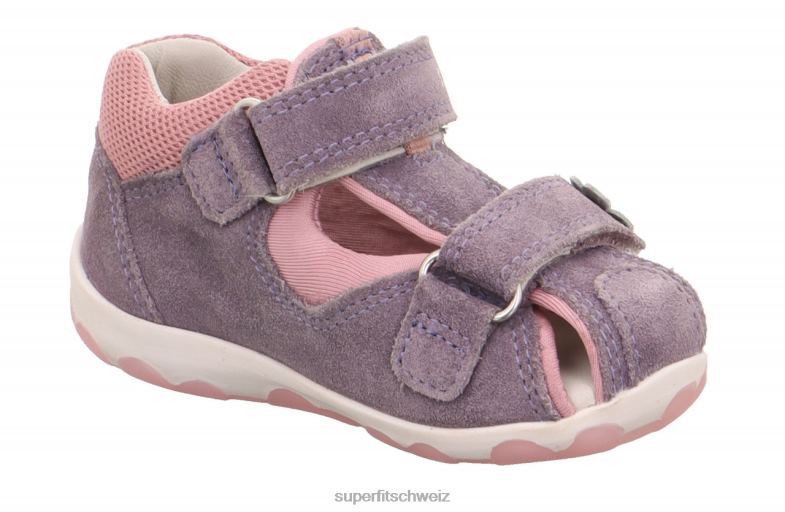 Babys Sandalen 44B2D177 Superfit fanni - Sandale mit Klettverschluss Purpur Rosa