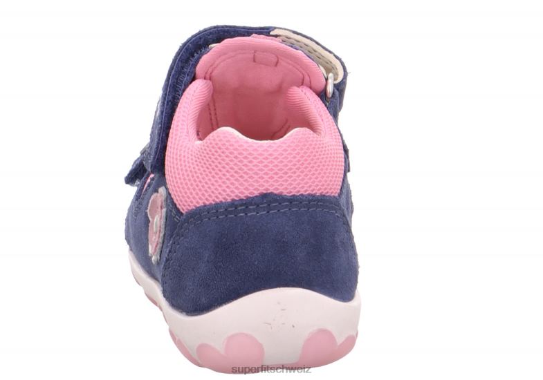 Babys Sandalen 44B2D178 Superfit fanni - Sandale mit Klettverschluss Blau Rosa